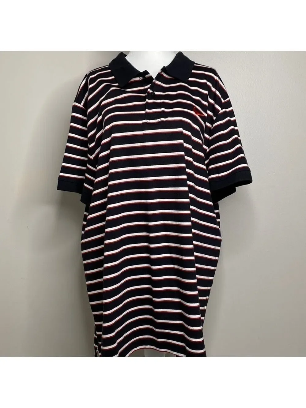 Nike mens striped cotton comfy golf shirt